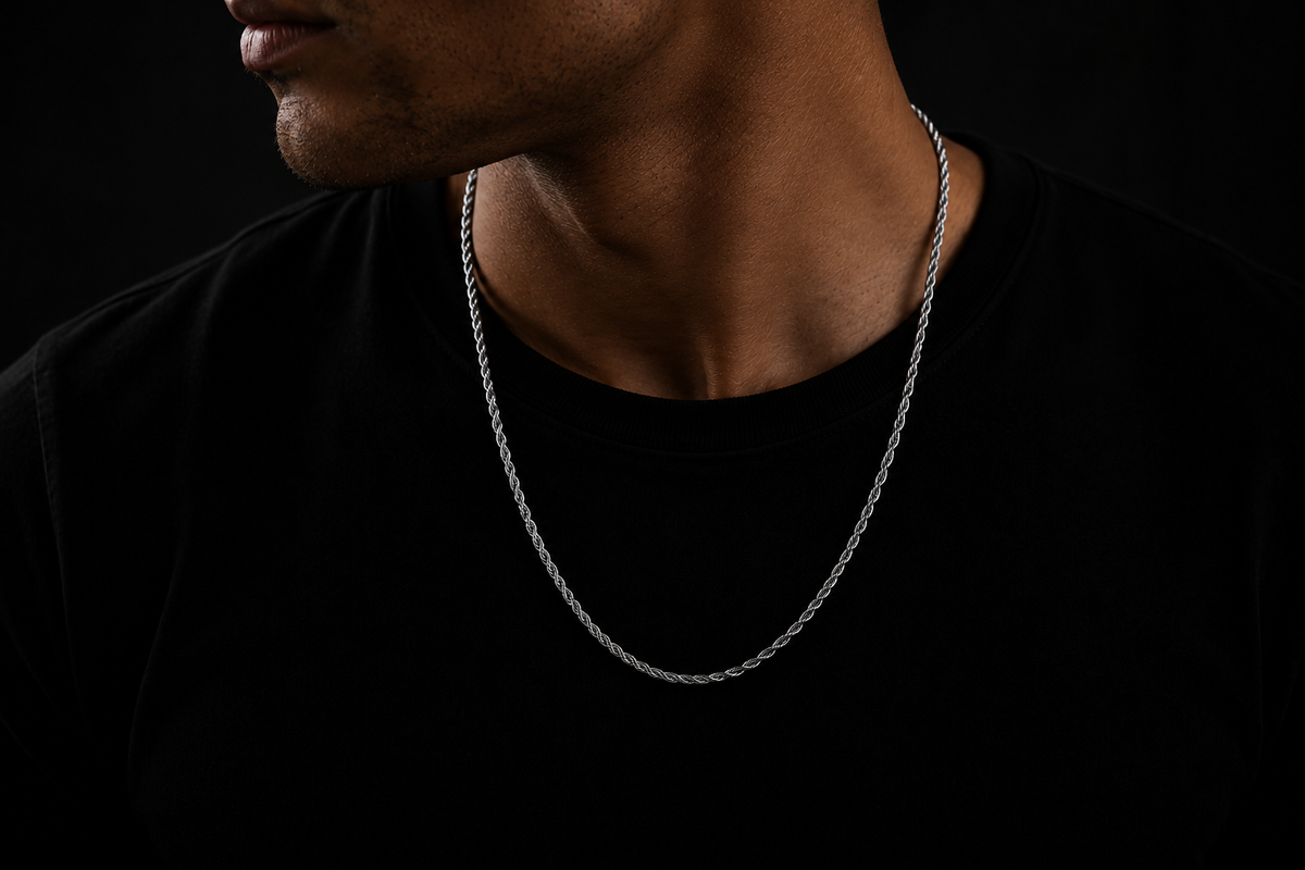 SILVER PLATED ROPE CHAINS