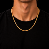 ROPE CHAIN 3MM 18K GOLD PLATED