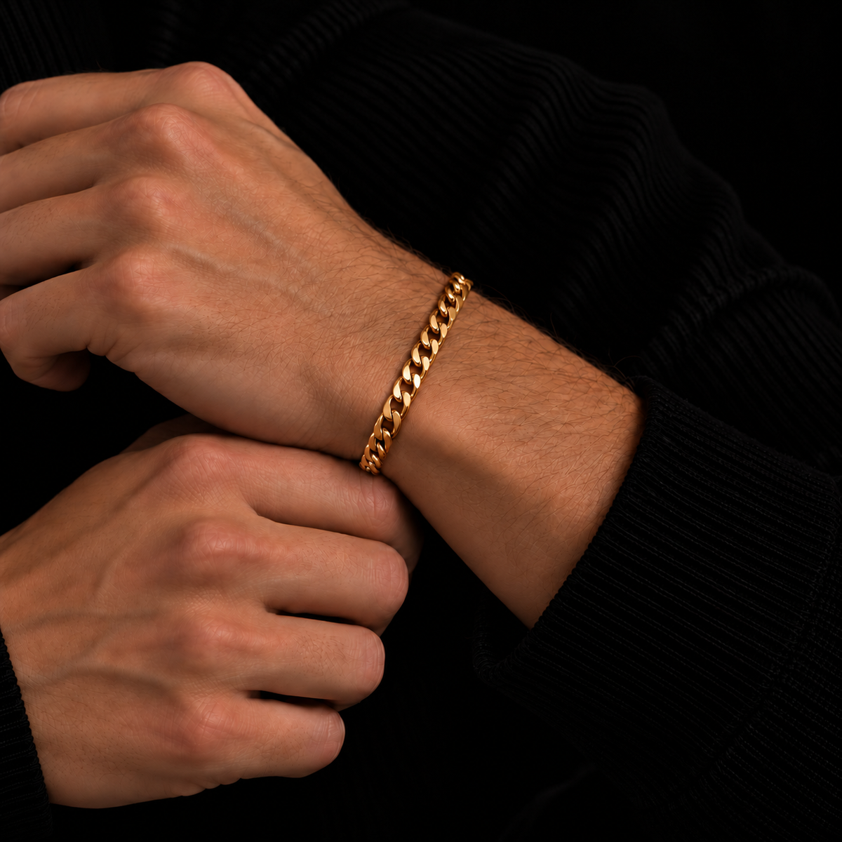 CUBAN BRACELET 5MM 18K GOLD PLATED