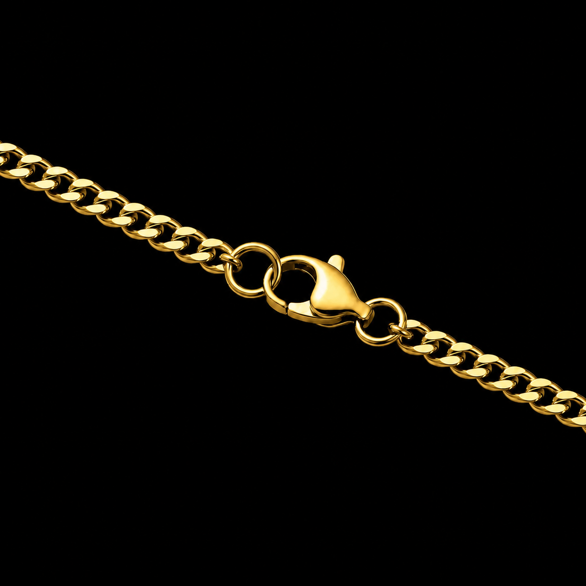 CUBAN LINK CHAIN 3MM 18K GOLD PLATED