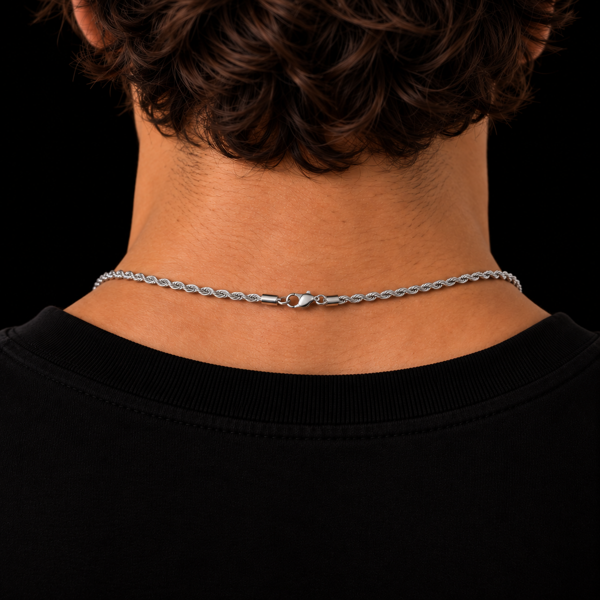 ROPE CHAIN 3MM SILVER PLATED
