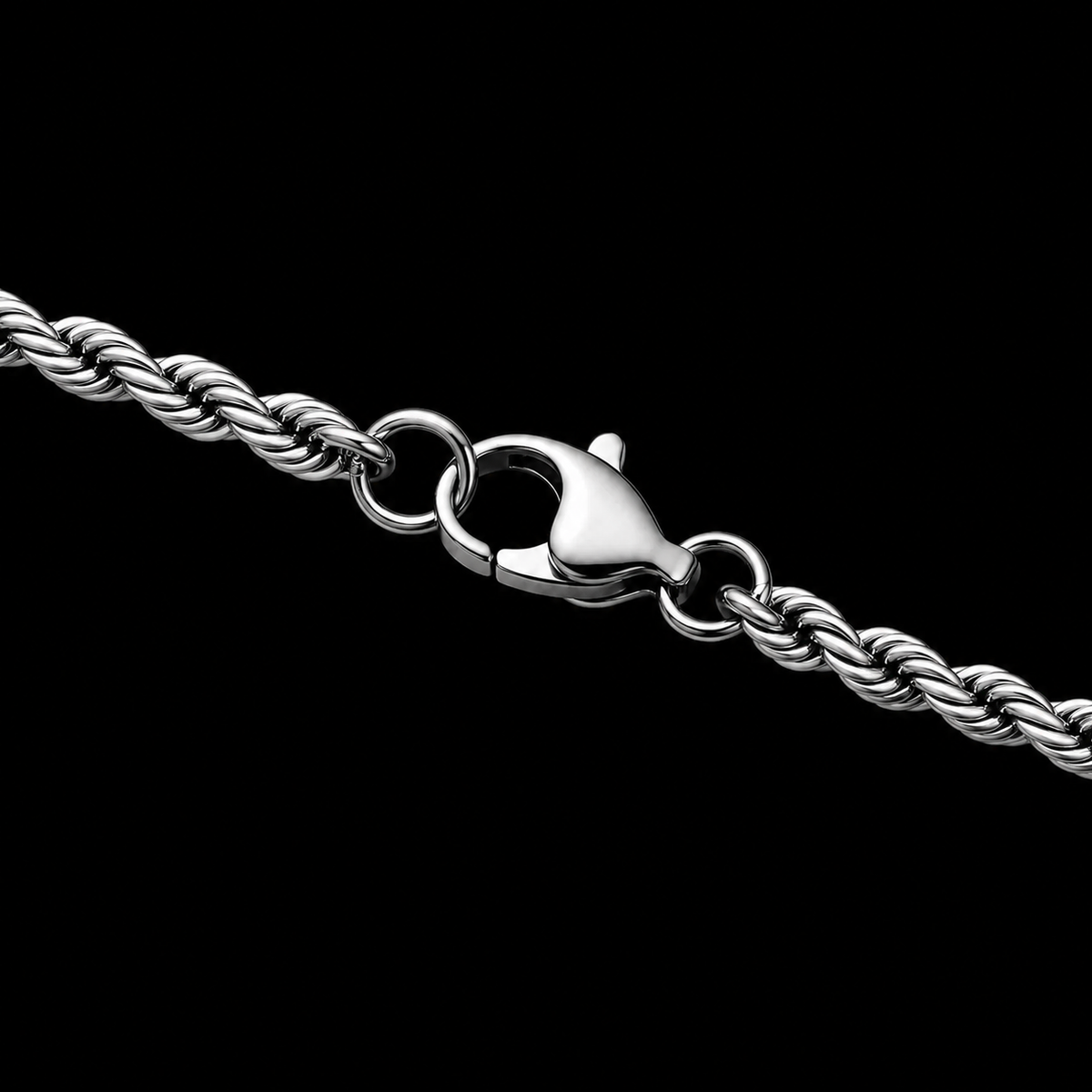 ROPE CHAIN 3MM SILVER PLATED