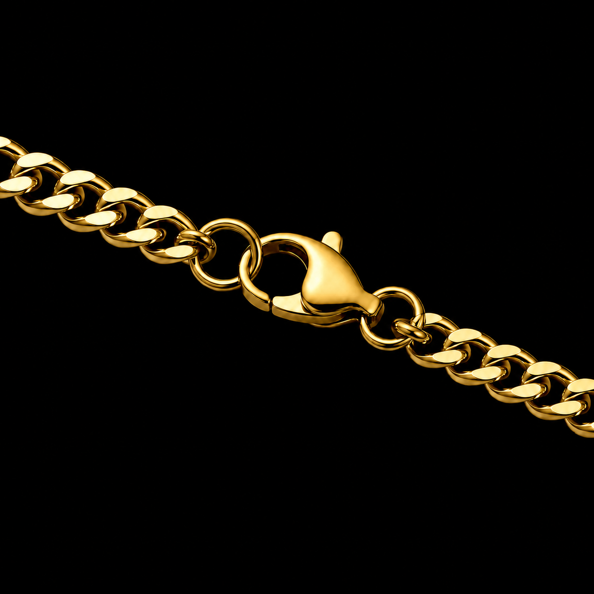 CUBAN LINK CHAIN 5MM 18K GOLD PLATED