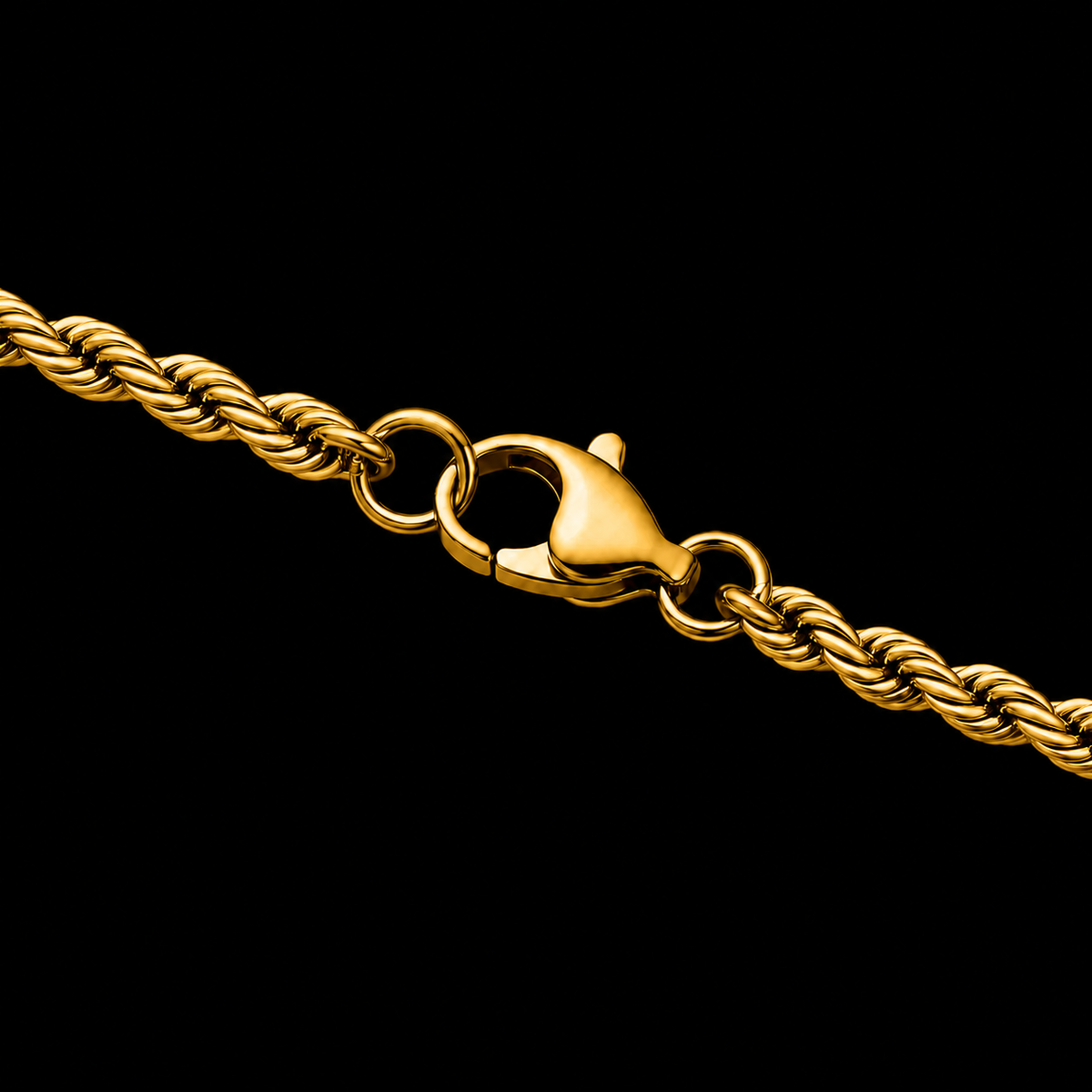 ROPE CHAIN 3MM 18K GOLD PLATED