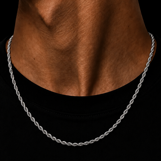 ROPE CHAIN 3MM SILVER PLATED