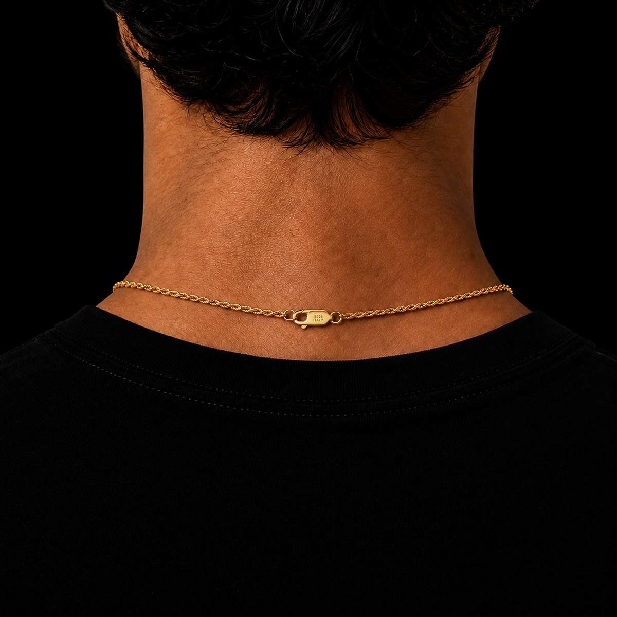 ROPE CHAIN 2MM 18K GOLD PLATED - 925